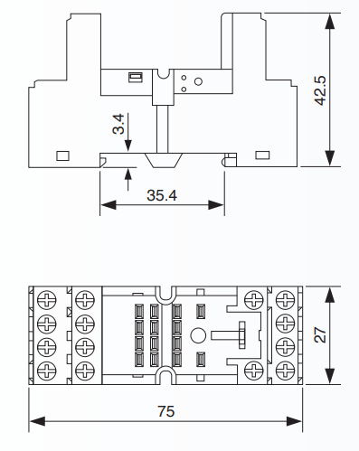 röle soketi ebat 8pin